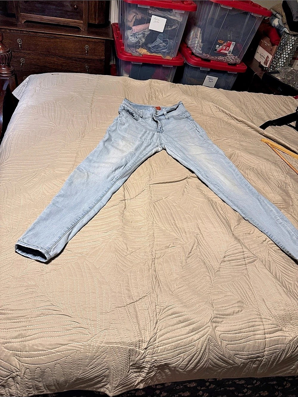 Wax Jean Women's Skinny Jeans Waist 13/31 Blue